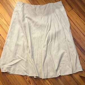 Covington Light Beige A-Line Skirt EUC